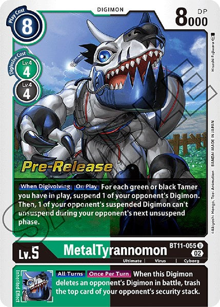 MetalTyrannomon [BT11-055] [Dimensional Phase Pre-Release Promos] | Cracking-Singles