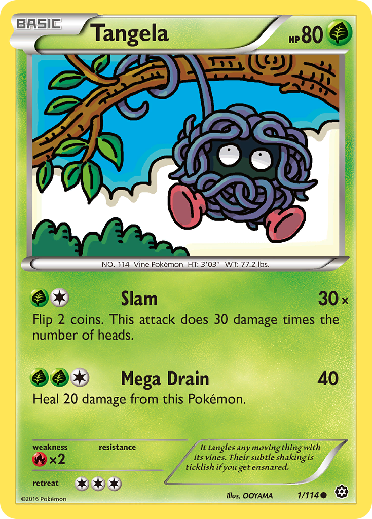 Tangela (1/114) [XY: Steam Siege] | Cracking-Singles