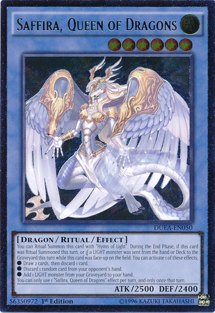 Saffira, Queen of Dragons (UTR) [DUEA-EN050] Ultimate Rare | Cracking-Singles