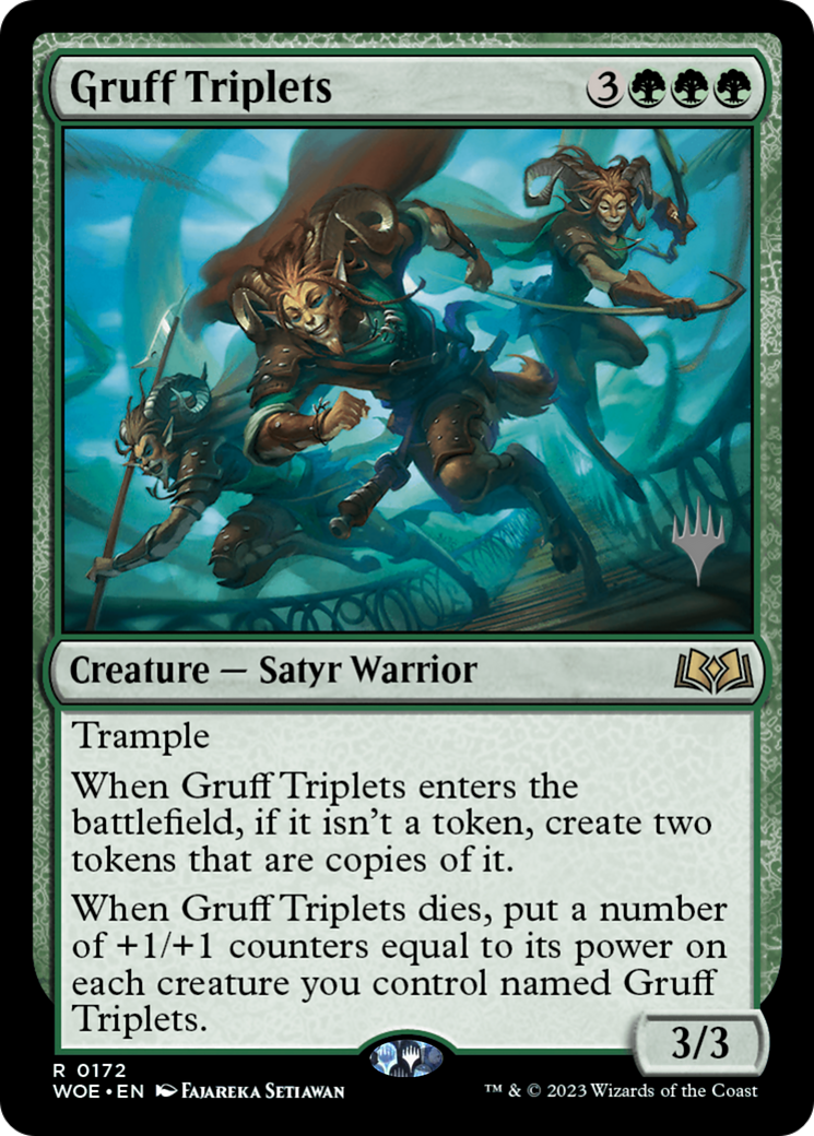 Gruff Triplets (Promo Pack) [Wilds of Eldraine Promos] | Cracking-Singles