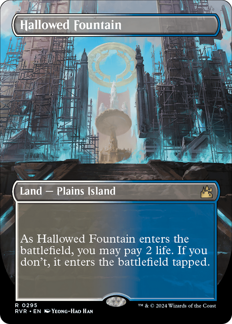 Hallowed Fountain (Borderless) [Ravnica Remastered] | Cracking-Singles