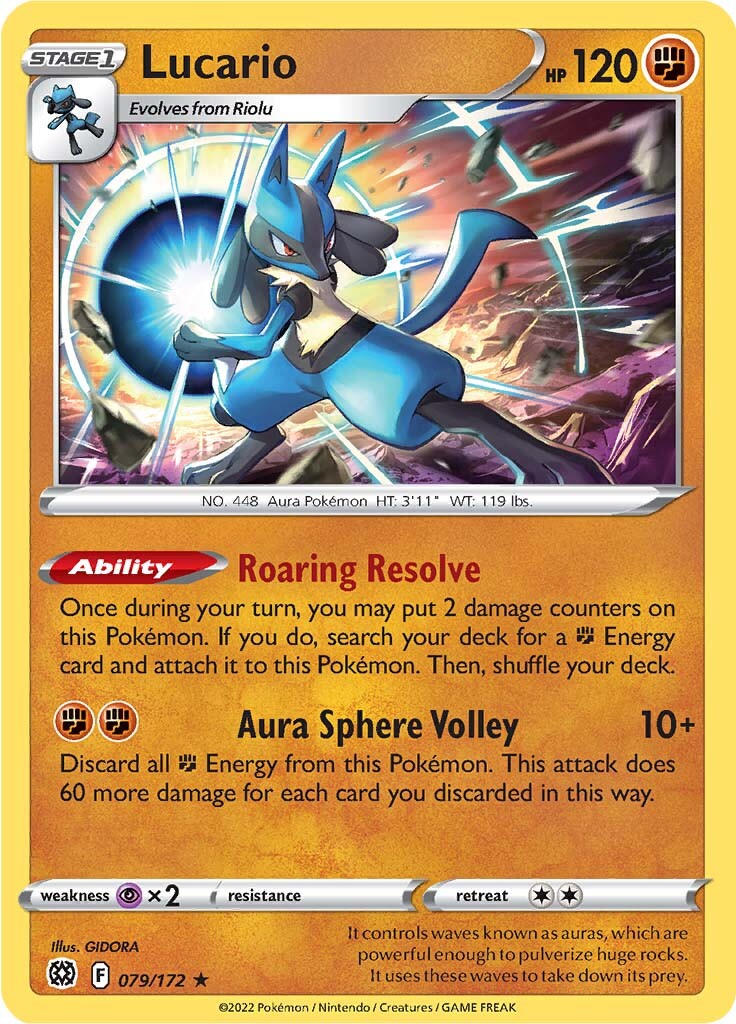 Lucario (079/172) [Sword & Shield: Brilliant Stars] | Cracking-Singles