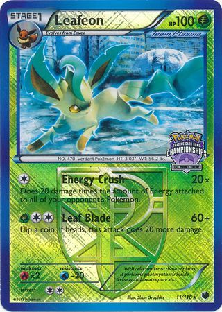 Leafeon (11/116) (States Championship Promo) [Black & White: Plasma Freeze] | Cracking-Singles