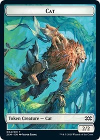 Cat // Copy Double-sided Token [Double Masters Tokens] | Cracking-Singles