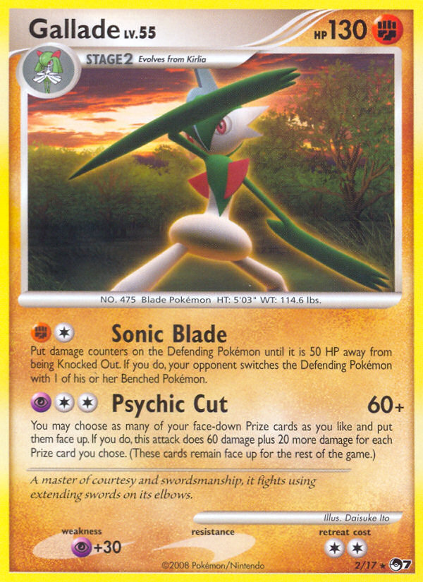 Gallade (2/17) [POP Series 7] | Cracking-Singles