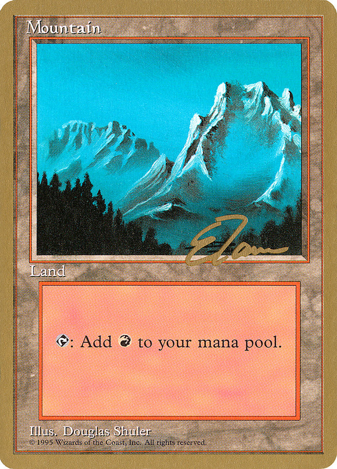 Mountain (et374) (Eric Tam) [Pro Tour Collector Set] | Cracking-Singles