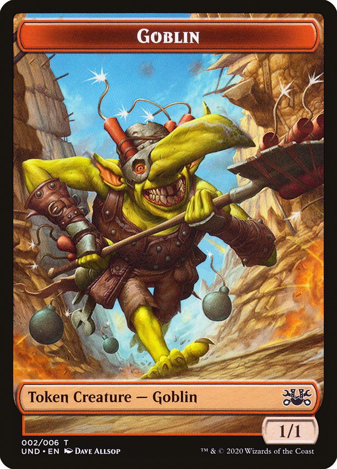 Goblin // Giant Teddy Bear Double-sided Token [Unsanctioned Tokens] | Cracking-Singles