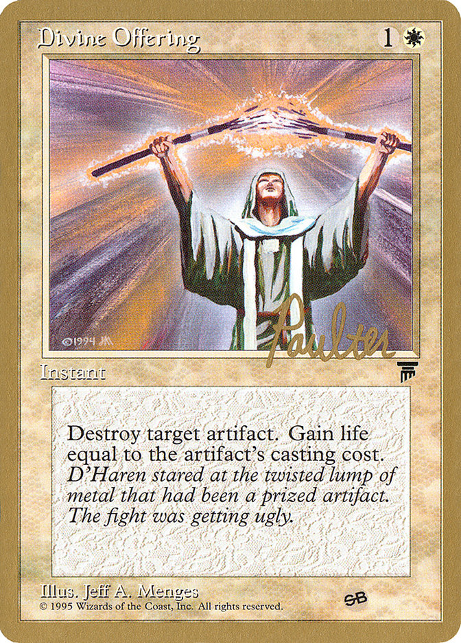 Divine Offering (Preston Poulter) (SB) [Pro Tour Collector Set] | Cracking-Singles