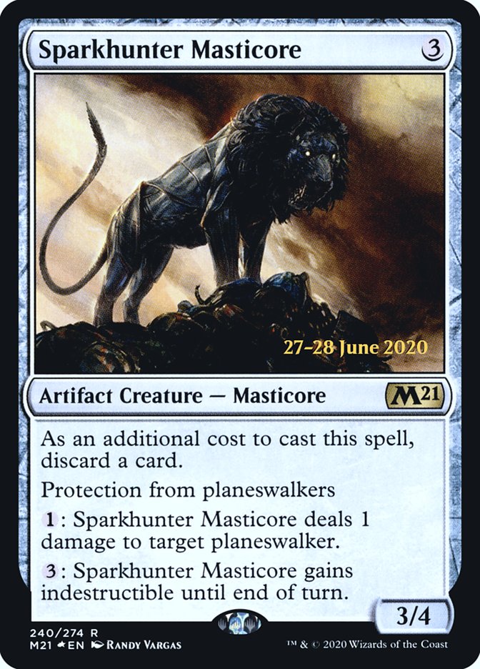 Sparkhunter Masticore  [Core Set 2021 Prerelease Promos] | Cracking-Singles