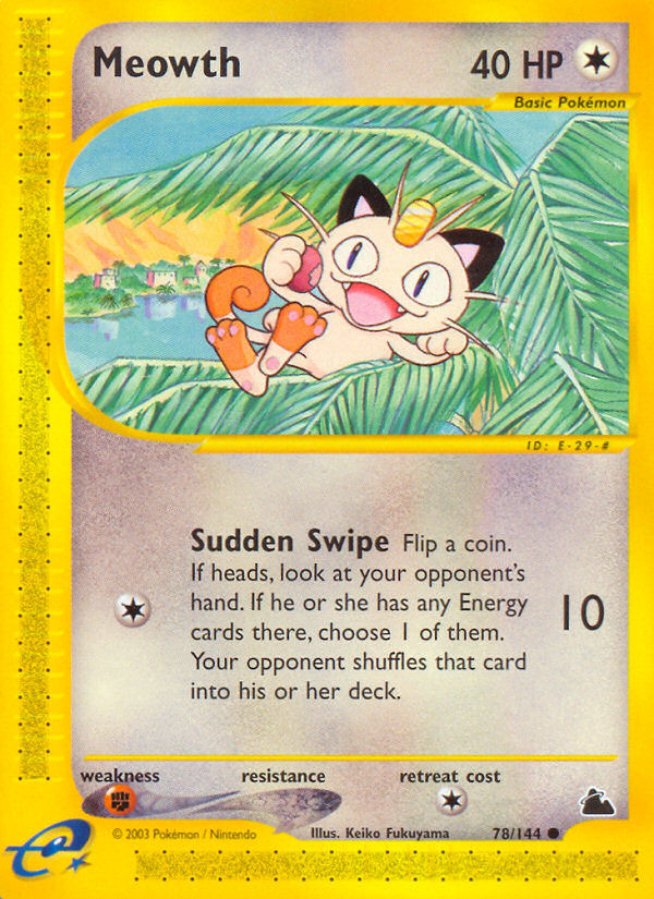 Meowth (78/144) [Skyridge] | Cracking-Singles