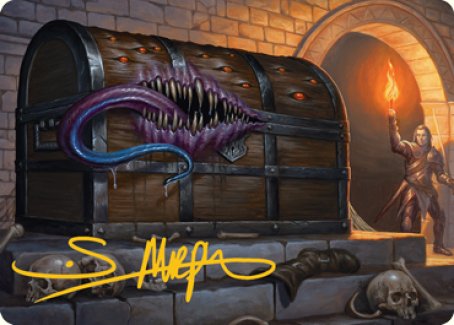 Mimic Art Card (Gold-Stamped Signature) [Dungeons & Dragons: Adventures in the Forgotten Realms Art Series] | Cracking-Singles