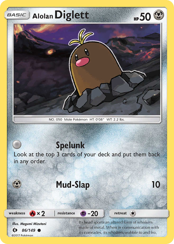 Alolan Diglett (86/149) [Sun & Moon: Base Set] | Cracking-Singles