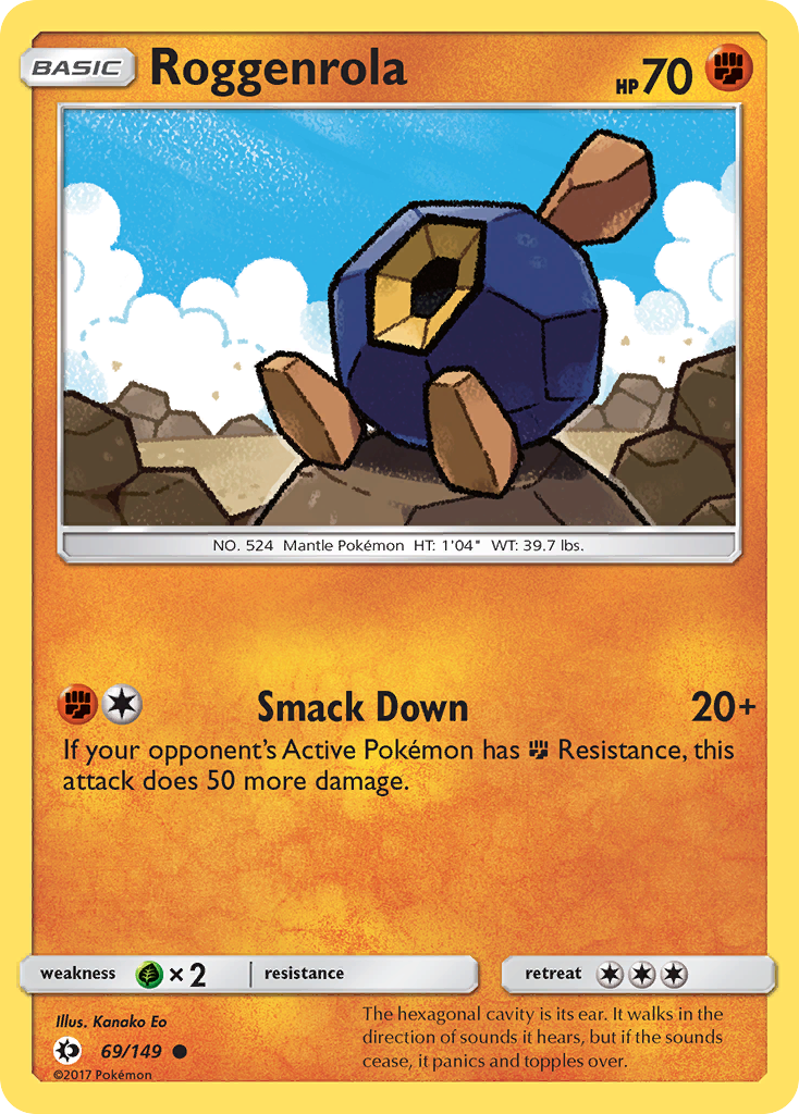 Roggenrola (69/149) [Sun & Moon: Base Set] | Cracking-Singles