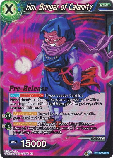 Hoi, Bringer of Calamity (BT14-034) [Cross Spirits Prerelease Promos] | Cracking-Singles