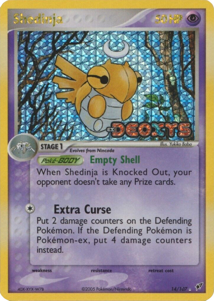 Shedinja (14/107) (Stamped) [EX: Deoxys] | Cracking-Singles