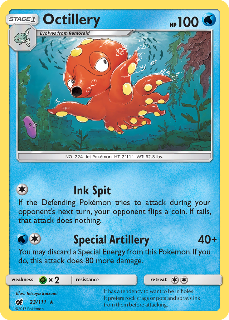 Octillery (23/111) [Sun & Moon: Crimson Invasion] | Cracking-Singles