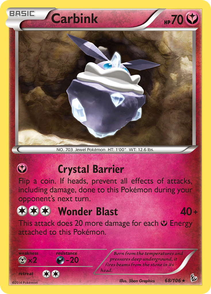 Carbink (68/106) (Theme Deck Exclusive) [XY: Flashfire] | Cracking-Singles