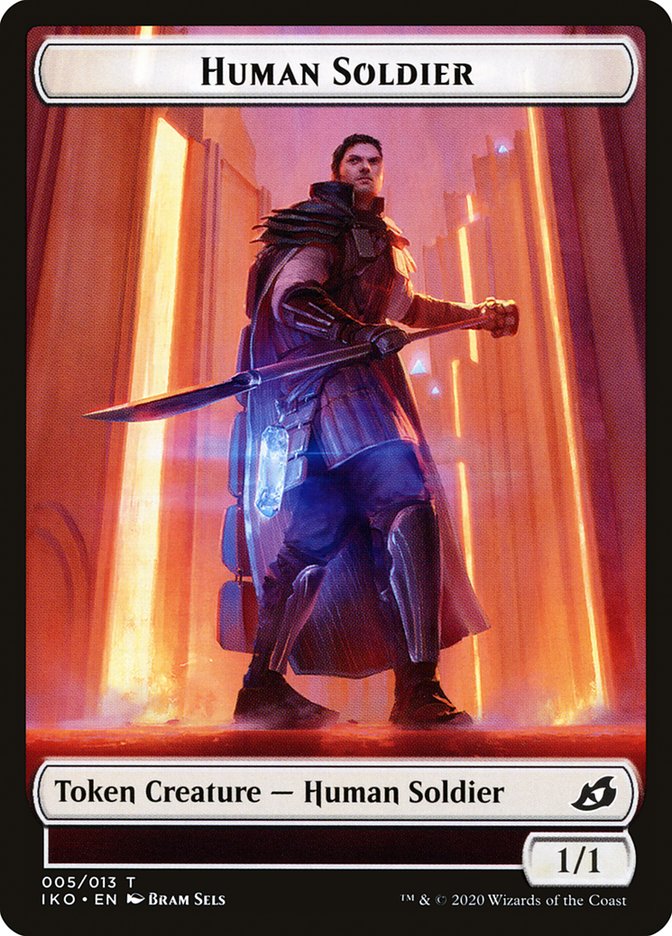 Human Soldier (005/013) [Ikoria: Lair of Behemoths Tokens] | Cracking-Singles