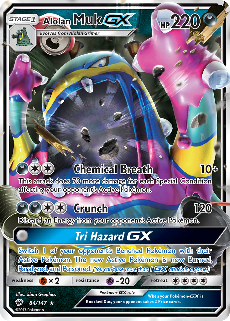 Alolan Muk GX (84/147) [Sun & Moon: Burning Shadows] | Cracking-Singles