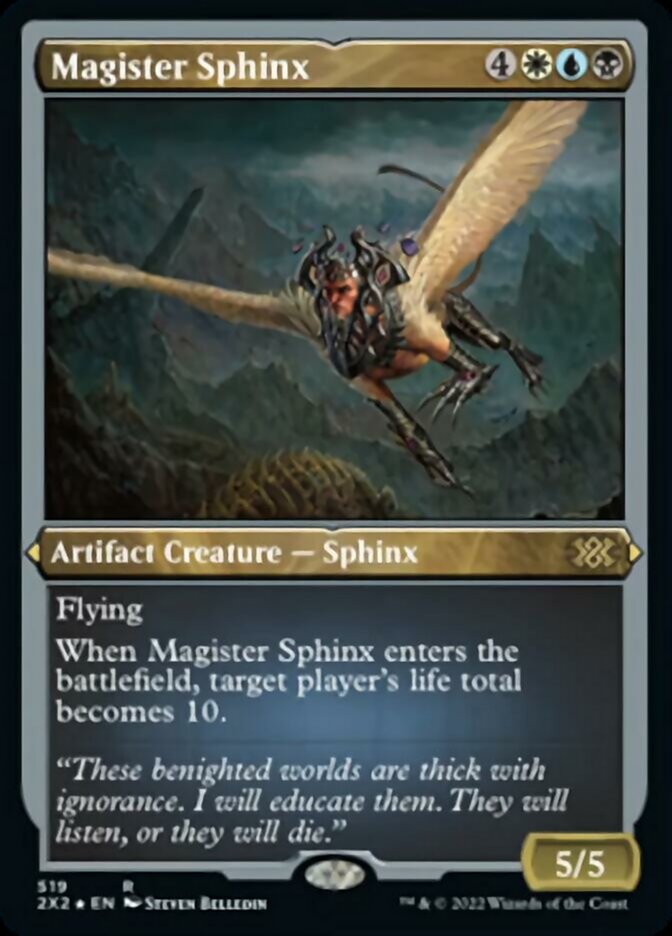 Magister Sphinx (Foil Etched) [Double Masters 2022] | Cracking-Singles