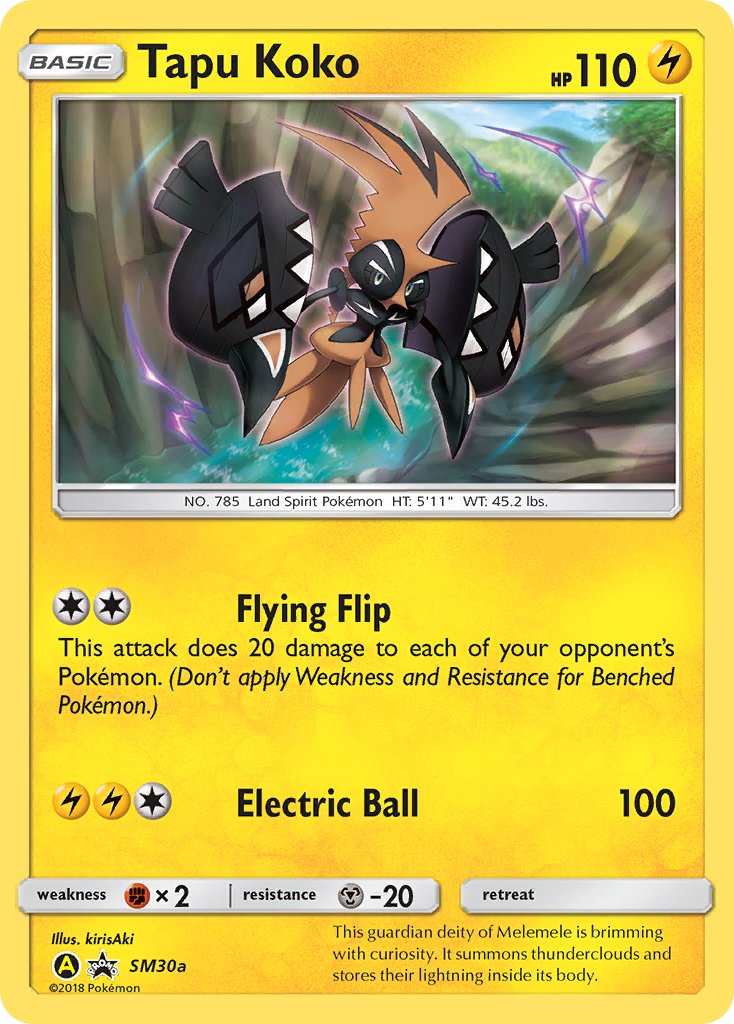 Tapu Koko (SM30a) [Sun & Moon: Black Star Promos] | Cracking-Singles