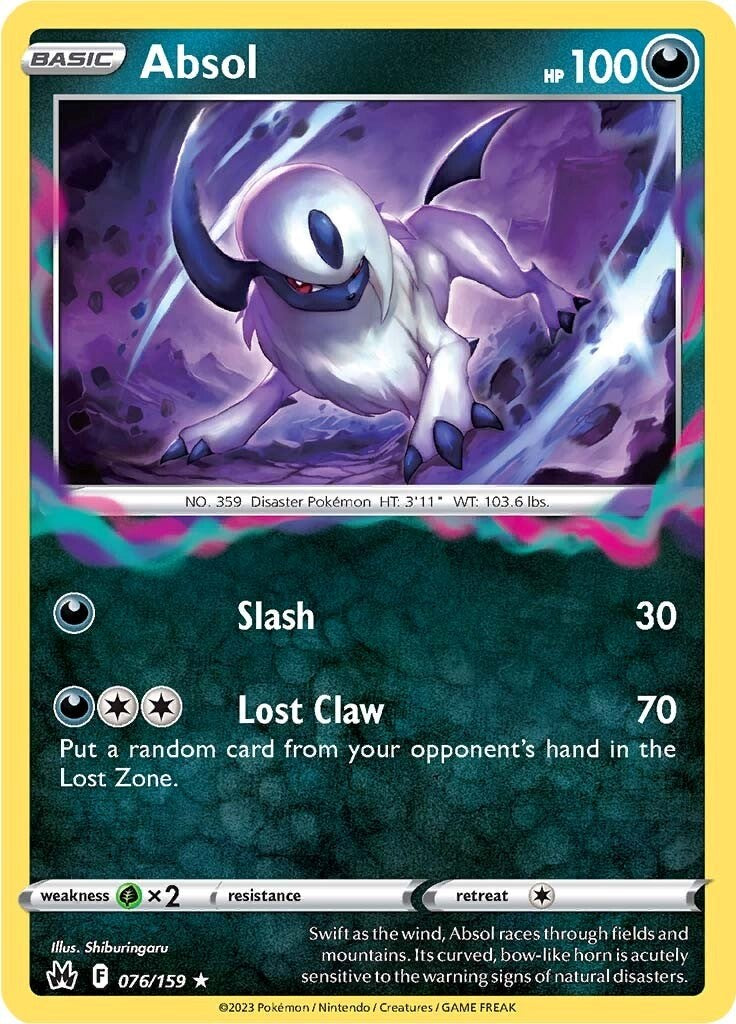 Absol (076/159) [Sword & Shield: Crown Zenith] | Cracking-Singles