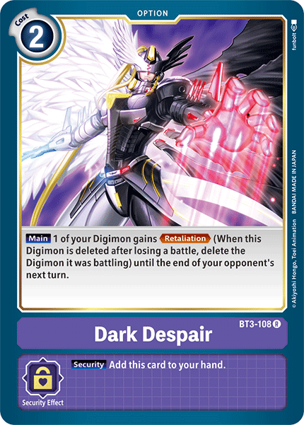 Dark Despair [BT3-108] [Release Special Booster Ver.1.5] | Cracking-Singles