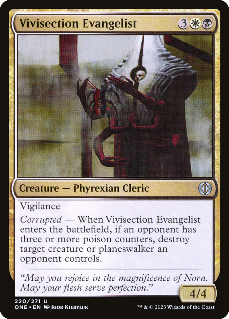 Vivisection Evangelist [Phyrexia: All Will Be One] | Cracking-Singles