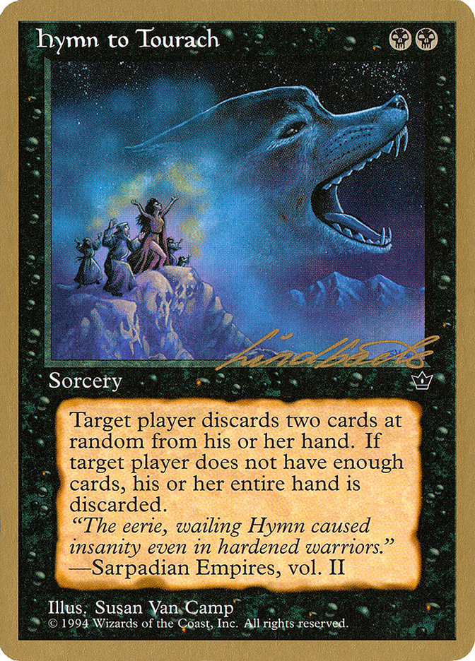 Hymn to Tourach (Wolf) (Leon Lindback) [Pro Tour Collector Set] | Cracking-Singles