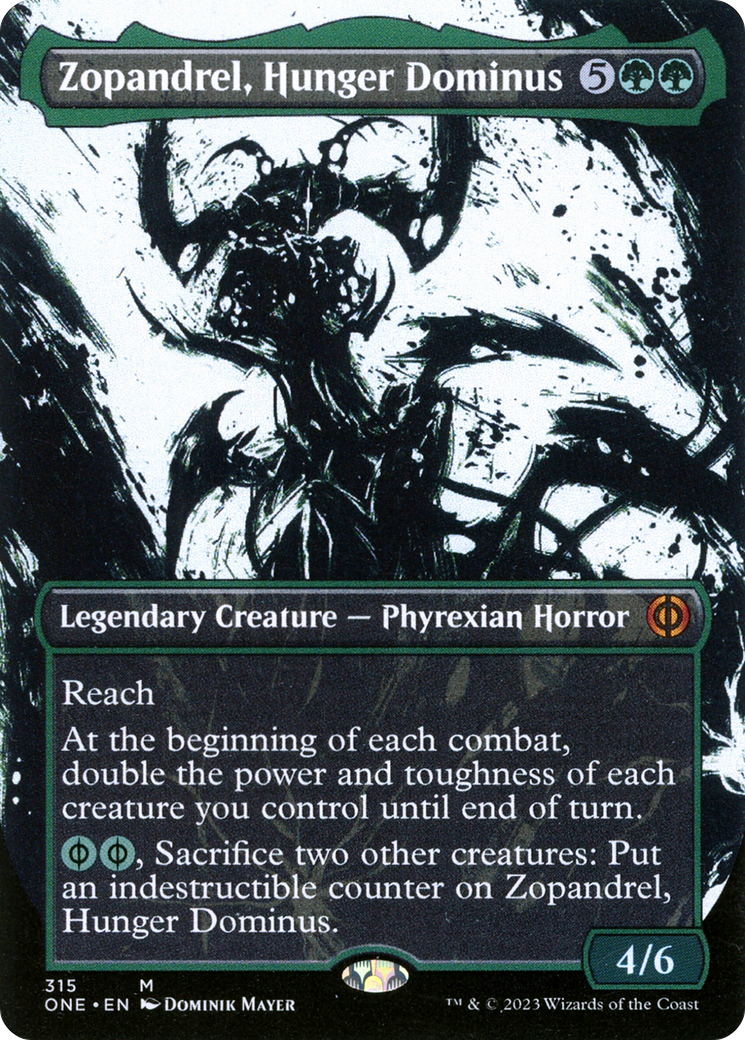 Zopandrel, Hunger Dominus (Borderless Ichor) [Phyrexia: All Will Be One] | Cracking-Singles