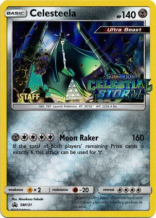 Celesteela (SM131) (Staff Prerelease Promo) [Sun & Moon: Black Star Promos] | Cracking-Singles