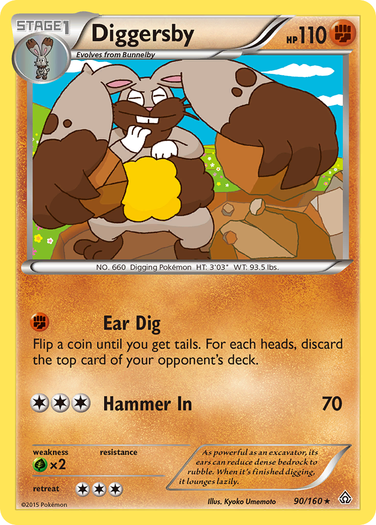 Diggersby (90/160) [XY: Primal Clash] | Cracking-Singles