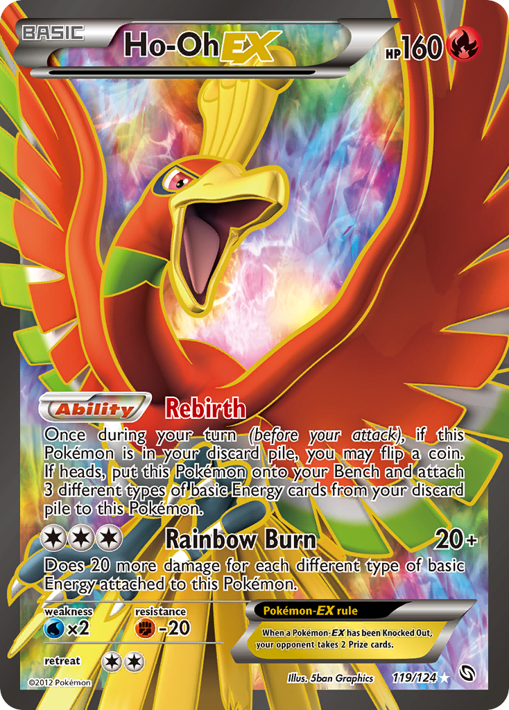 Ho-Oh EX (119/124) [Black & White: Dragons Exalted] | Cracking-Singles