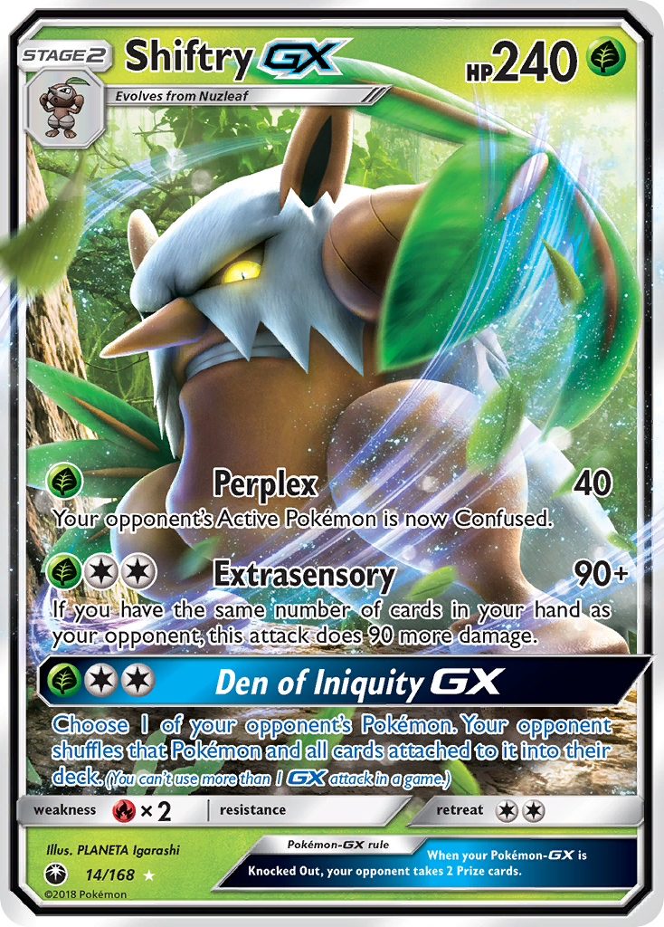 Shiftry GX (14/168) [Sun & Moon: Celestial Storm] | Cracking-Singles