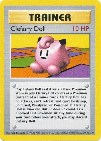 Clefairy Doll (70/102) [Base Set Shadowless Unlimited] | Cracking-Singles