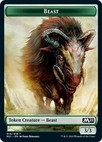 Beast [Core Set 2021 Tokens] | Cracking-Singles