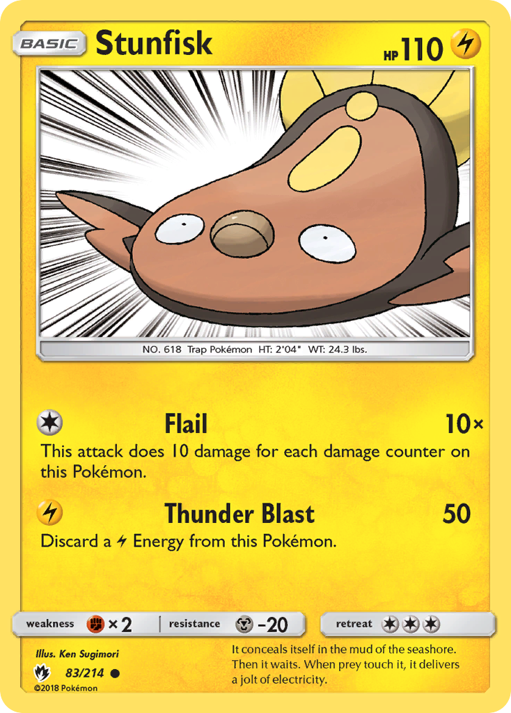 Stunfisk (83/214) [Sun & Moon: Lost Thunder] | Cracking-Singles