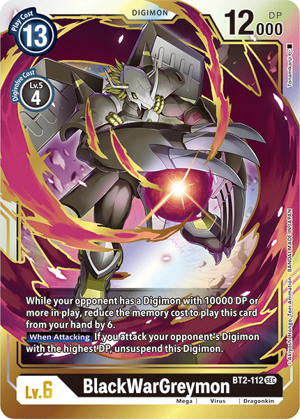 BlackWarGreymon [BT2-112] [Release Special Booster Ver.1.5] | Cracking-Singles