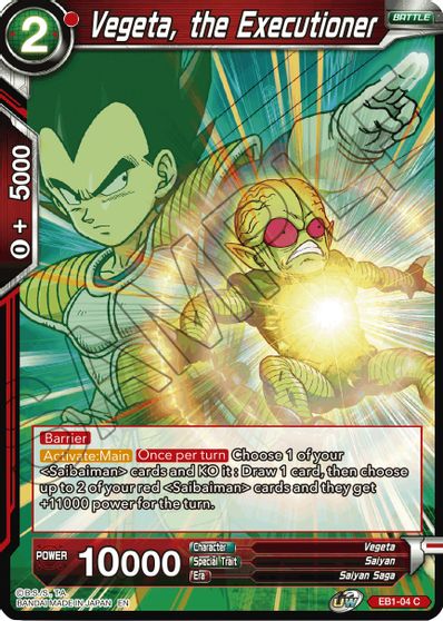 Vegeta, the Executioner (EB1-004) [Battle Evolution Booster] | Cracking-Singles