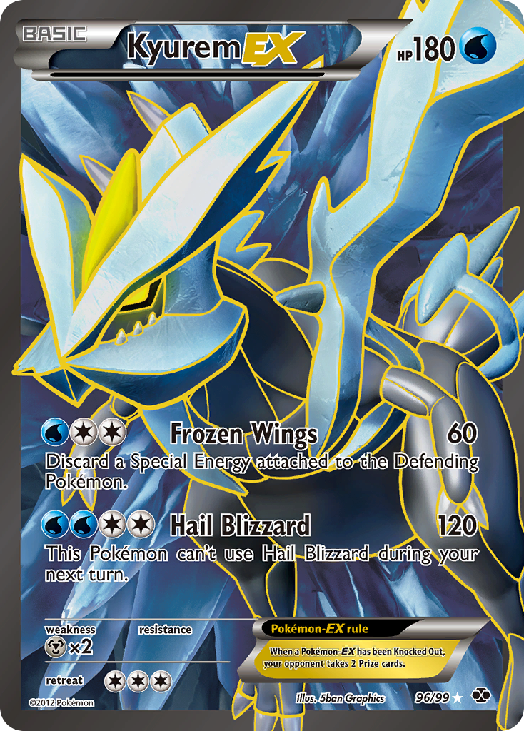 Kyurem EX (96/99) [Black & White: Next Destinies] | Cracking-Singles