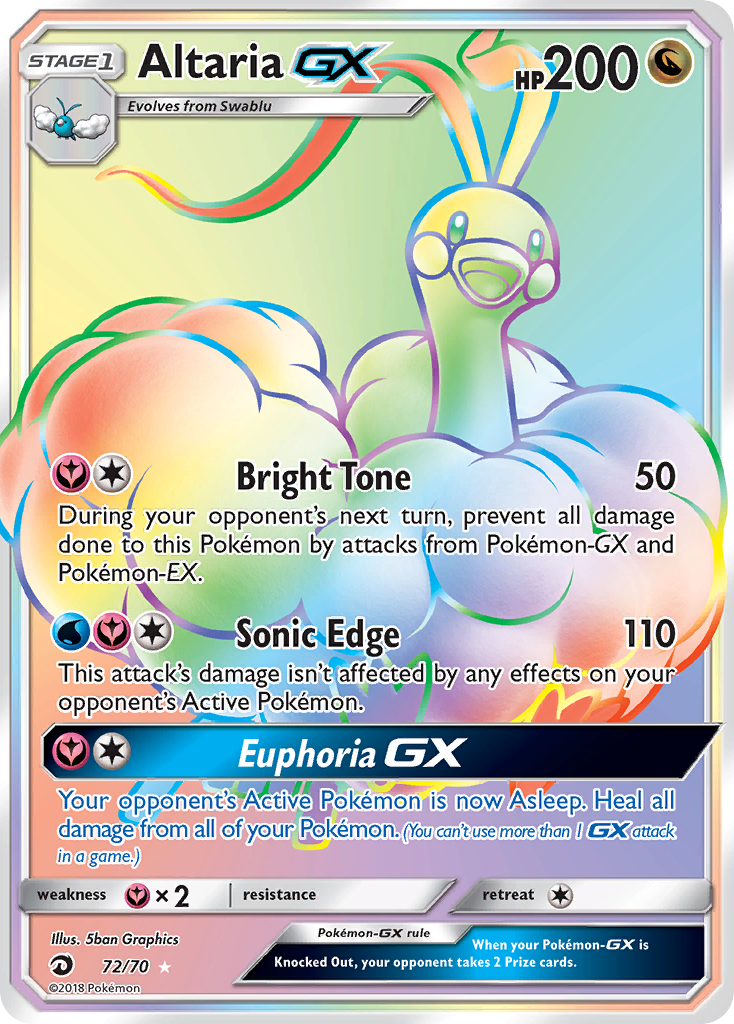 Altaria GX (72/70) [Sun & Moon: Dragon Majesty] | Cracking-Singles