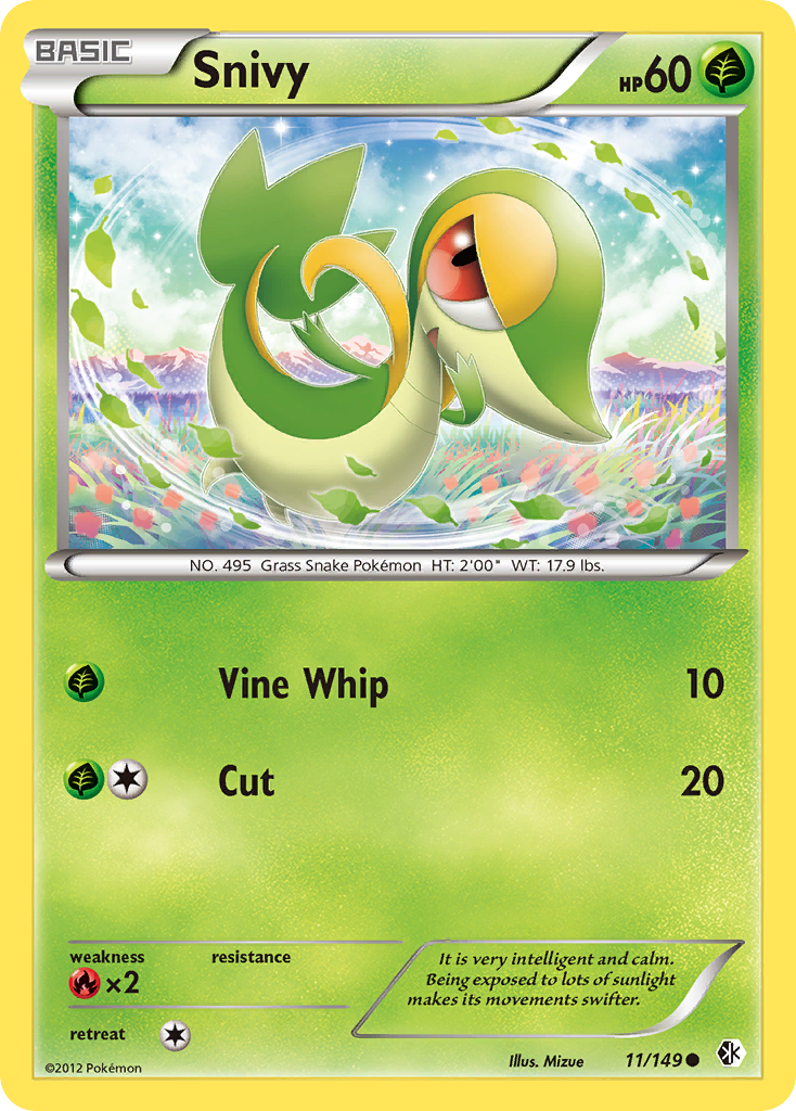 Snivy (11/149) [Black & White: Boundaries Crossed] | Cracking-Singles