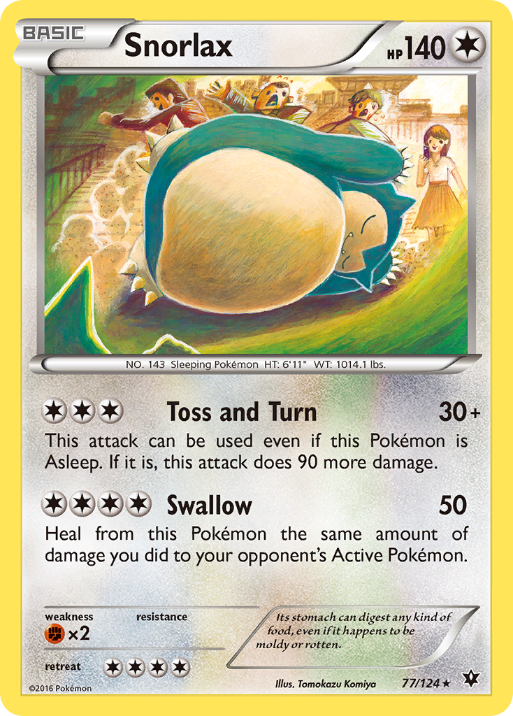 Snorlax (77/124) [XY: Fates Collide] | Cracking-Singles