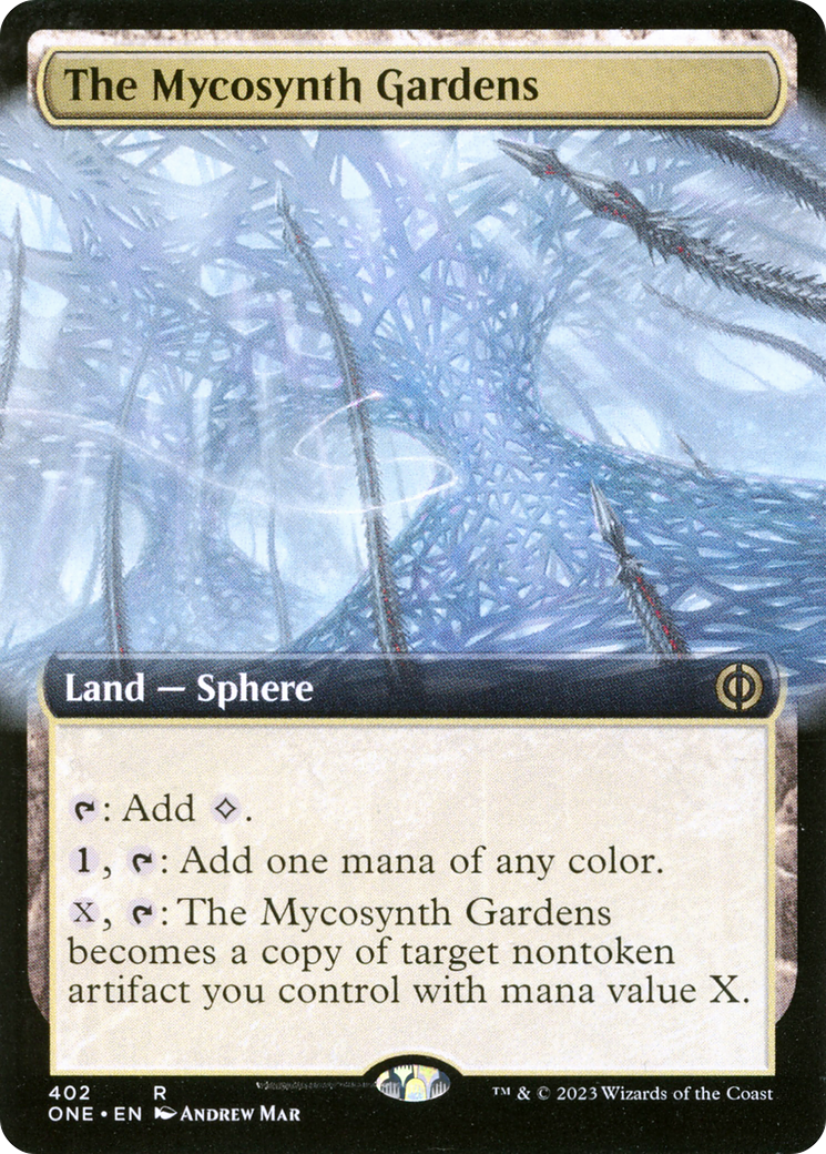 The Mycosynth Gardens (Extended Art) [Phyrexia: All Will Be One] | Cracking-Singles