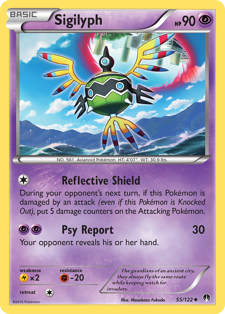 Sigilyph (55/122) [XY: BREAKpoint] | Cracking-Singles