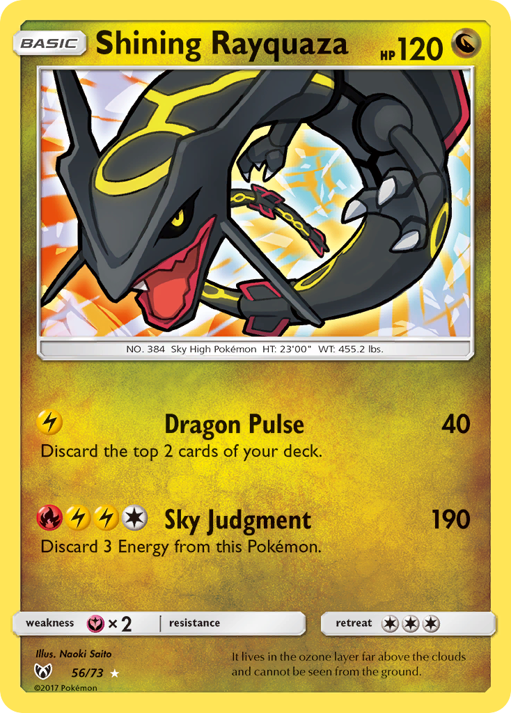 Shining Rayquaza (56/73) [Sun & Moon: Shining Legends] | Cracking-Singles