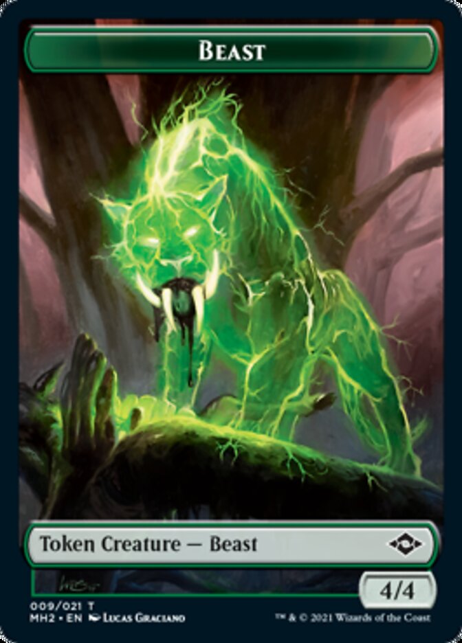 Beast Token [Modern Horizons 2 Tokens] | Cracking-Singles