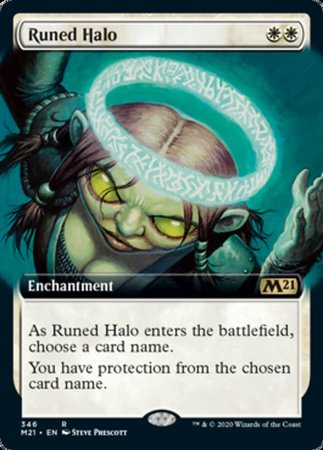 Runed Halo (Extended Art) [Core Set 2021] | Cracking-Singles