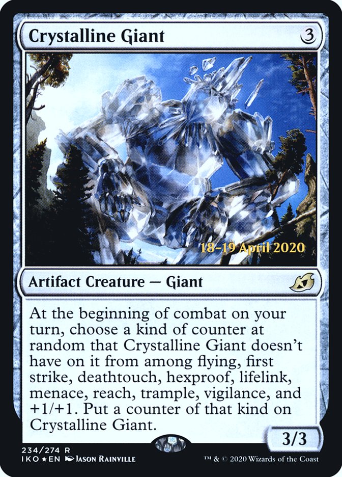 Crystalline Giant  [Ikoria: Lair of Behemoths Prerelease Promos] | Cracking-Singles