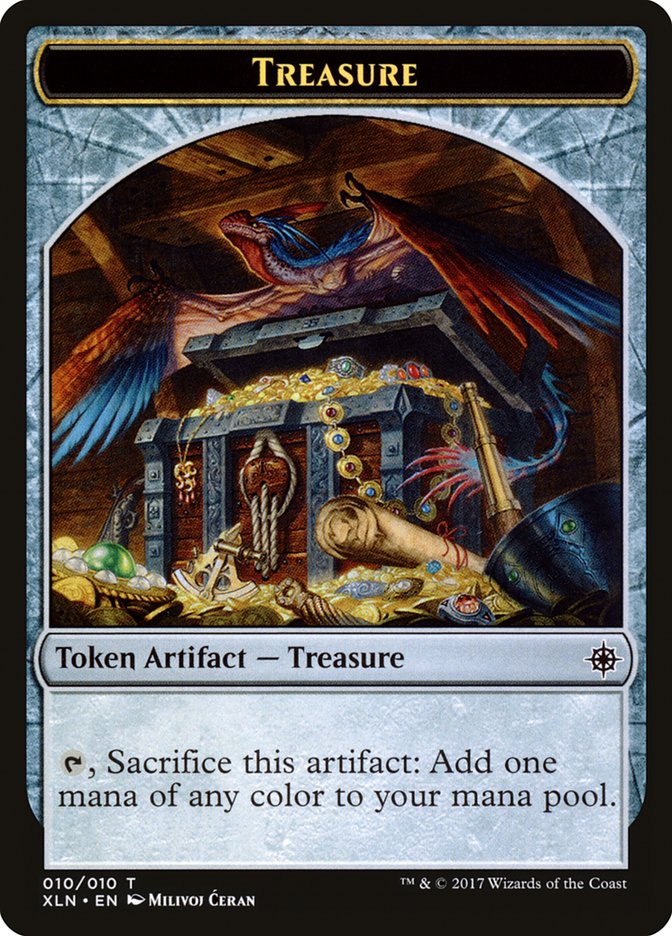 Treasure (010/010) [Ixalan Tokens] | Cracking-Singles